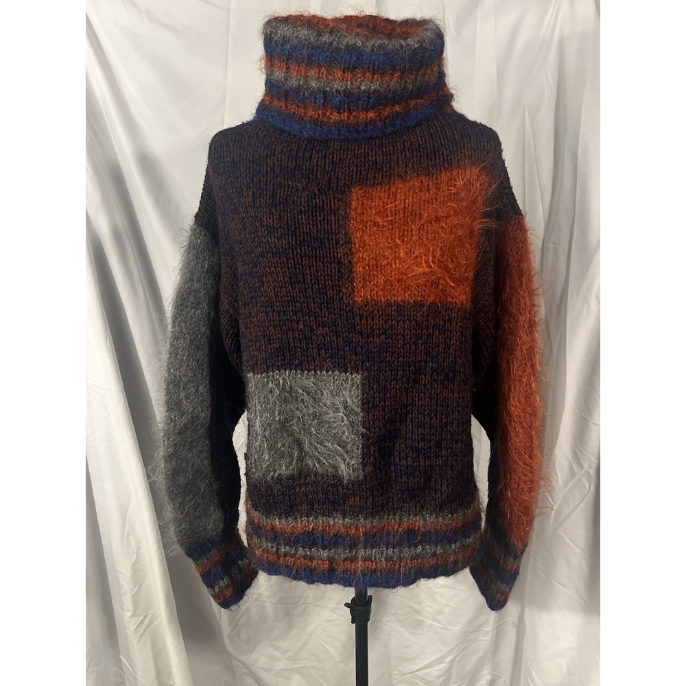 Vintage Sue Bradley English CHUNKY Art To Wear design Sweater Women's M